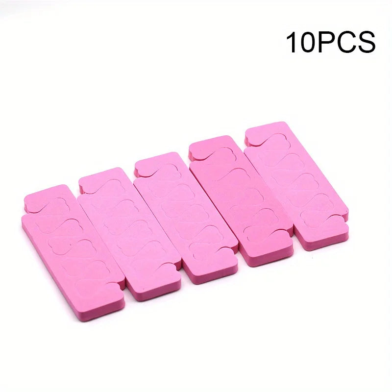 2/10/20/50/100PCS Pink Nail Art Toe Separators