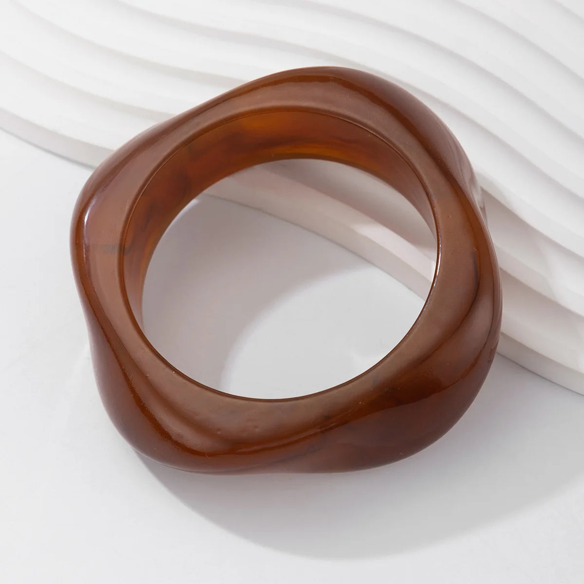 Vintage Punk Resin Acrylic Bangle Bracelet