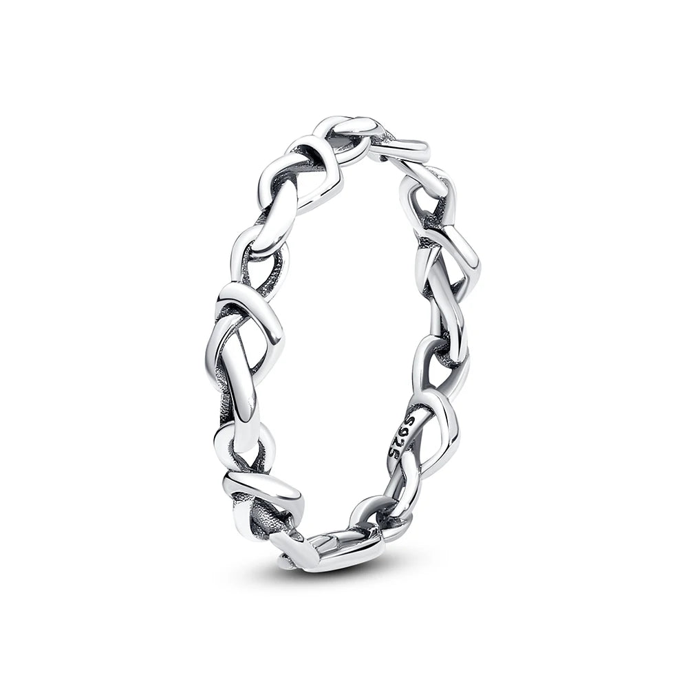 925 Sterling Silver Crown Heart Ring