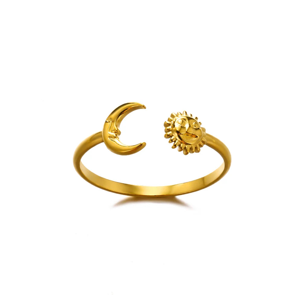 Luxury 316L Gold Stainless Steel Ring