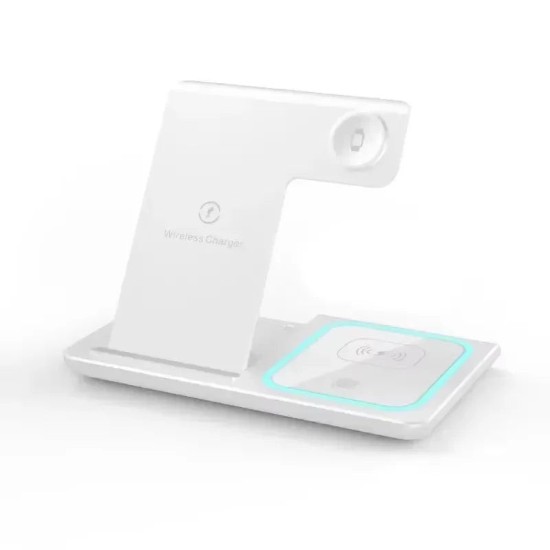 3 in 1 Wireless Charger Stand Pad Foldable Fast Charging Station Dock