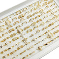30pcs Gold Finger Rings Set – Snake Butterfly