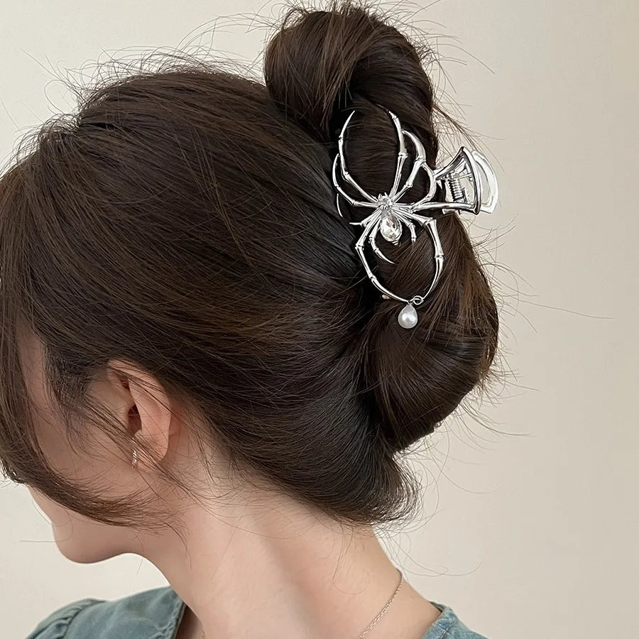 Gothic Spider Hair Claw Clip