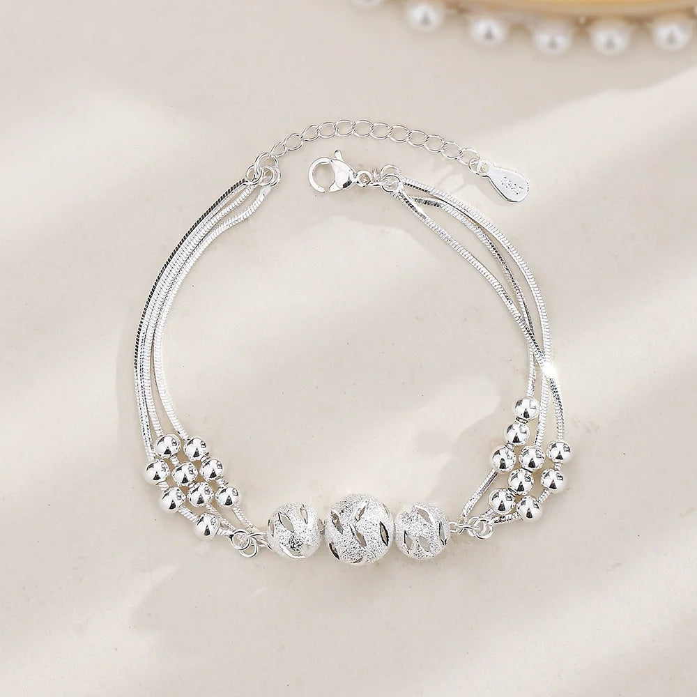 925 Sterling Silver Multi-Layer Coil Bracelet