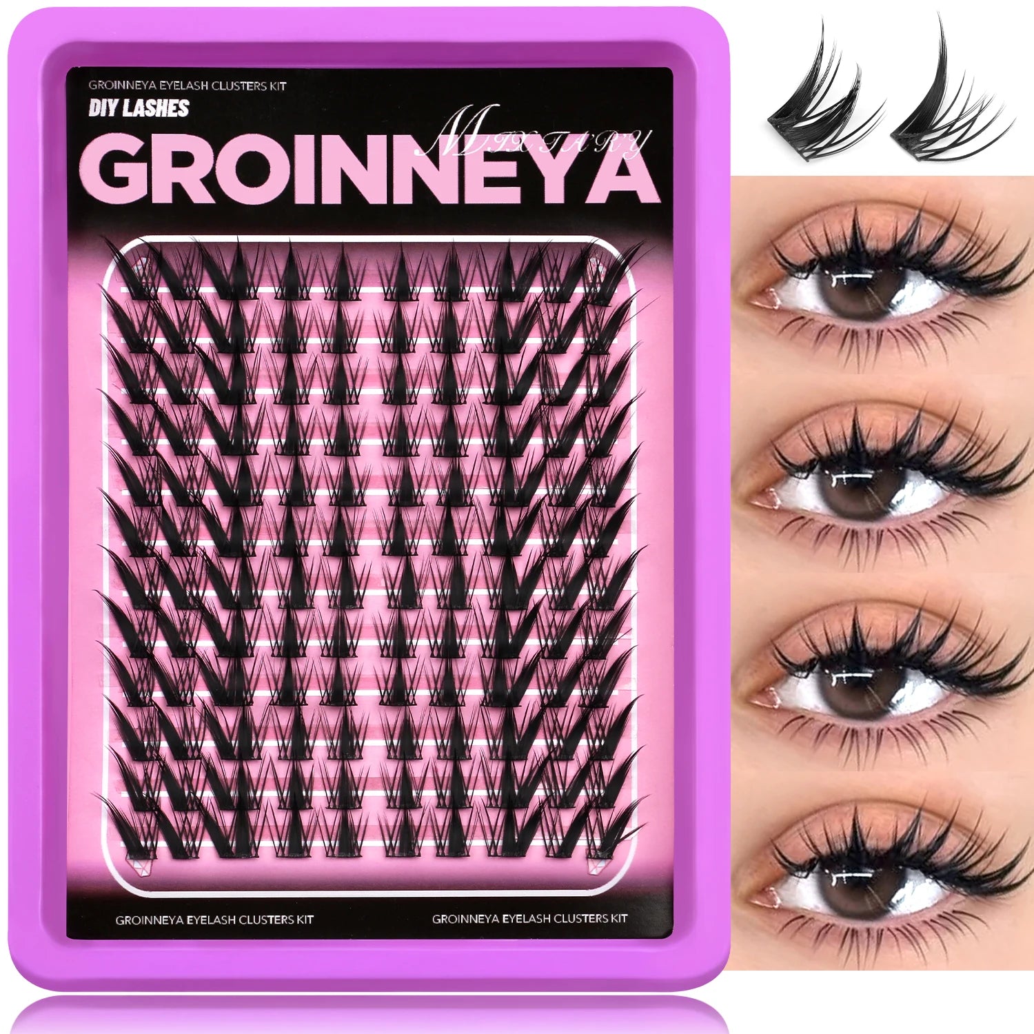 GROINNEYA DIY Lash Cluster Set