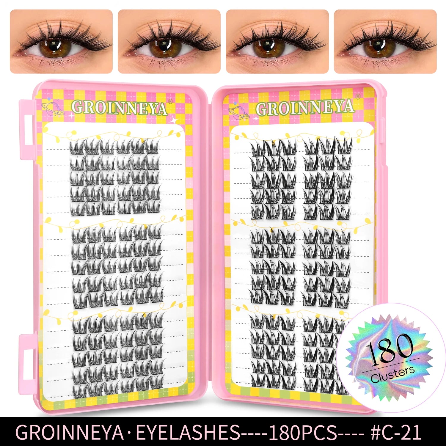 GROINNEYA 320PCS Lash Cluster Tray