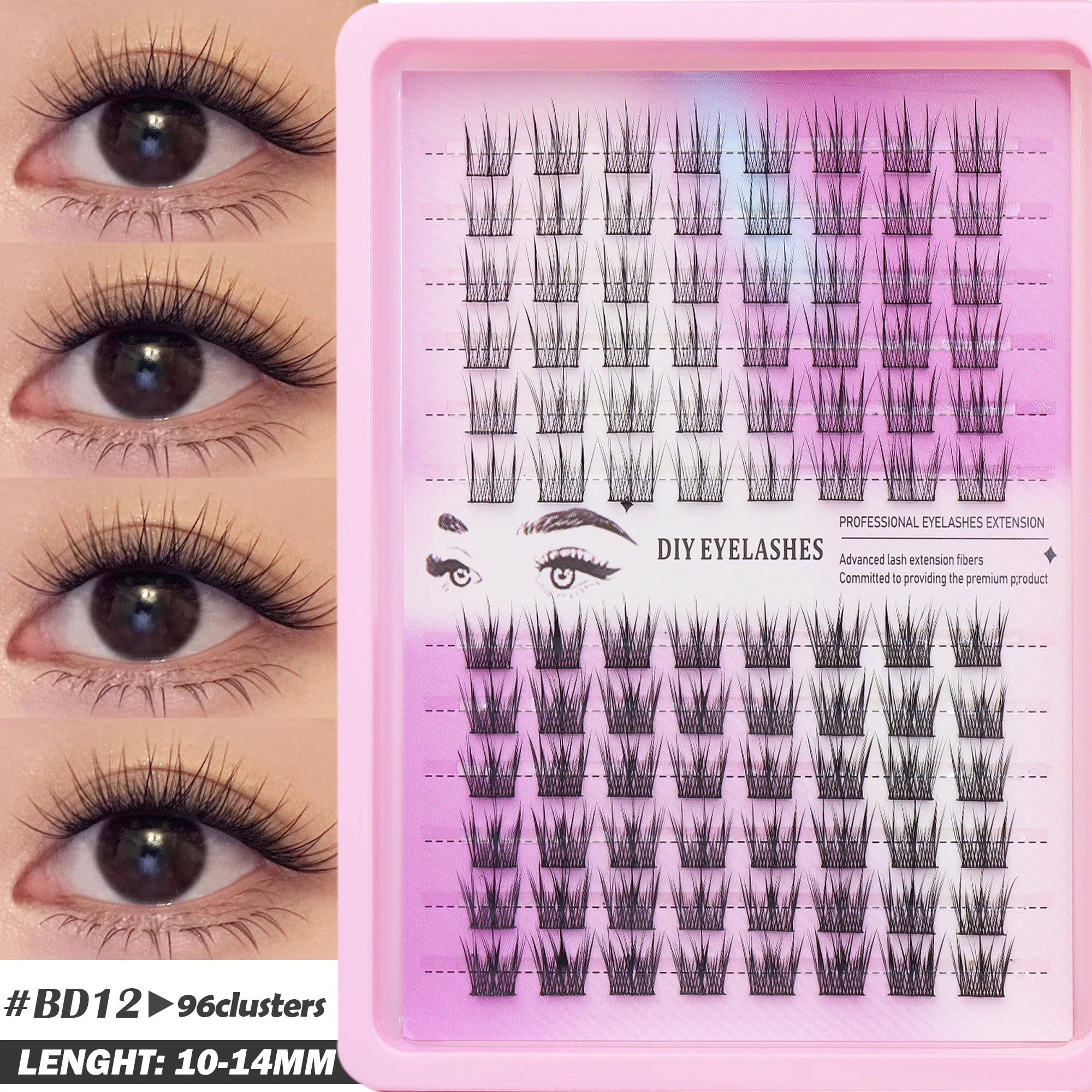 Fluffy Oblique Lash Extensions