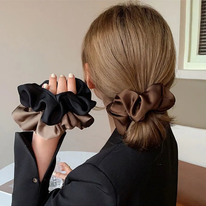 1pcs Women Silk Satin Scrunchies
