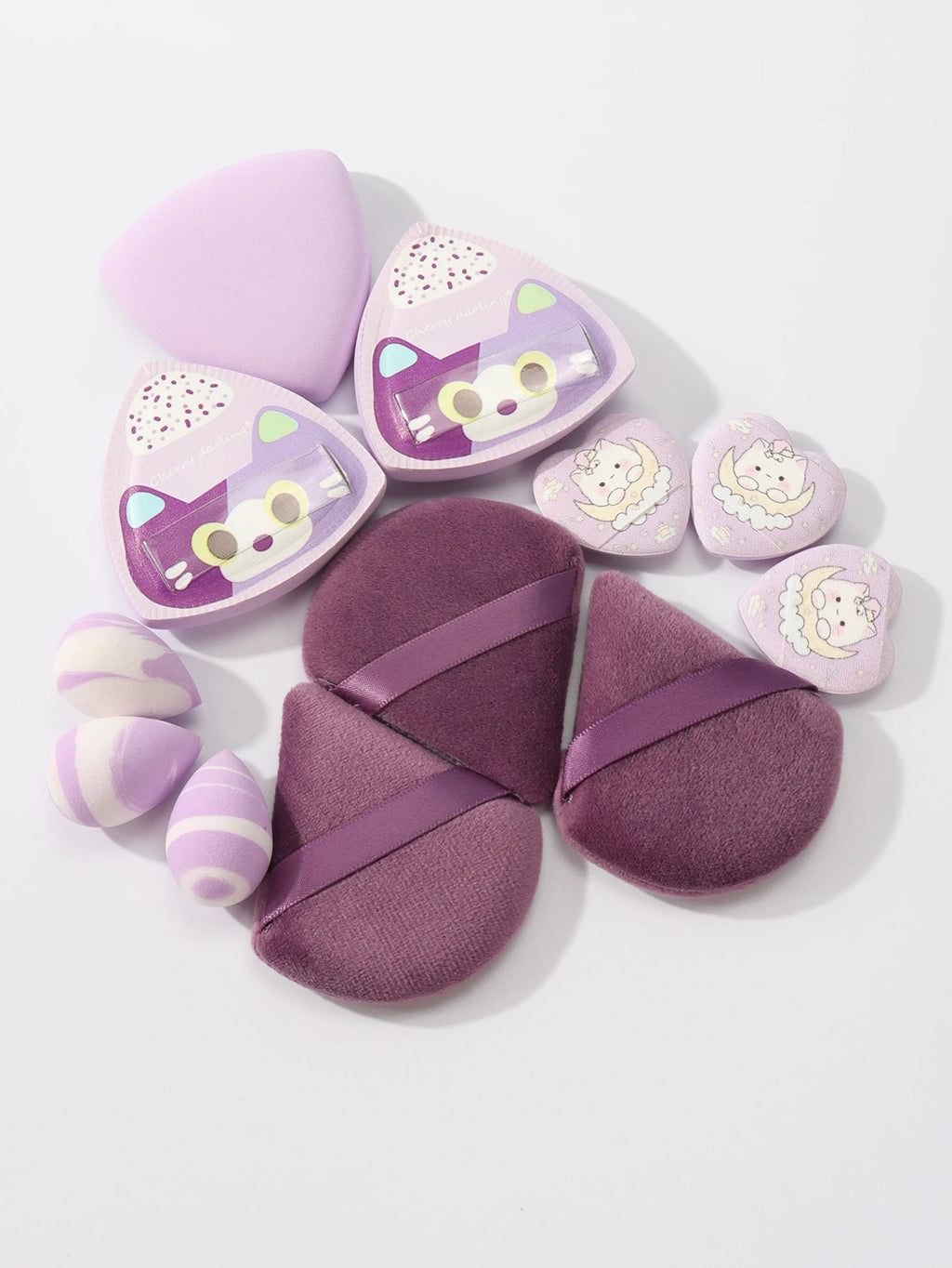 Cat Puff Makeup Blender Set