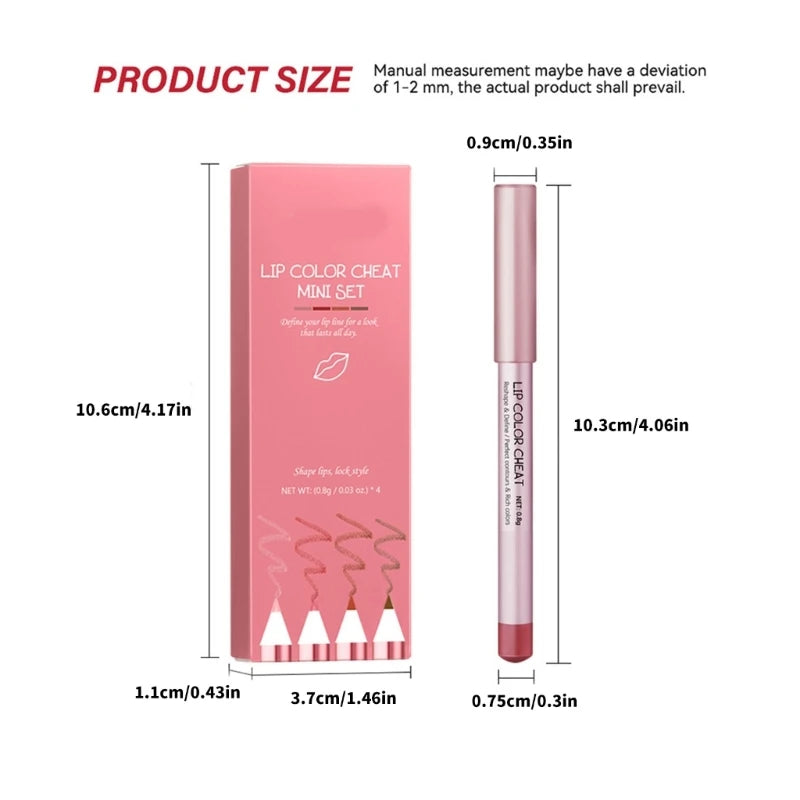 Waterproof Lip Liner Set