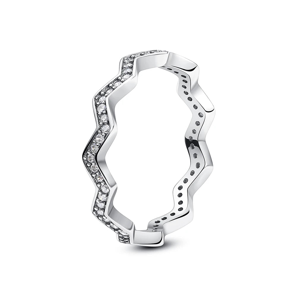 925 Sterling Silver Crown Heart Ring