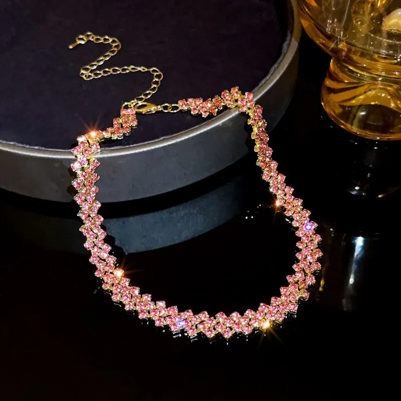 Luxury Full Rhinestone Choker Necklace