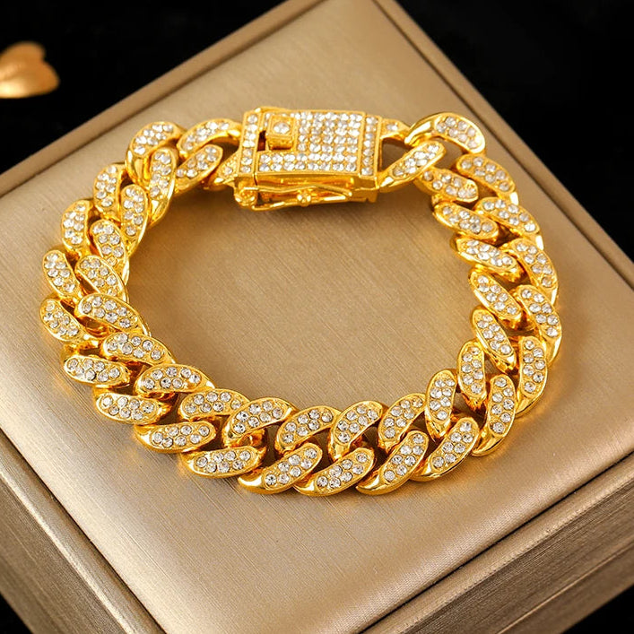 316L Stainless Steel Cuban Chain Bracelet