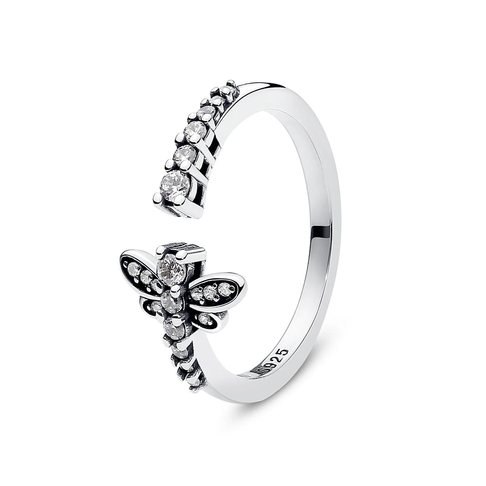 925 Sterling Silver Crown Heart Ring