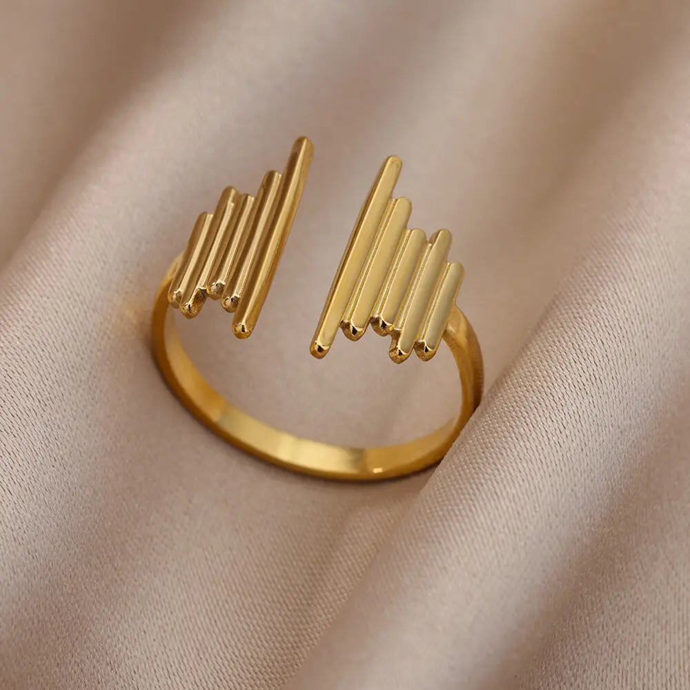 Stainless Steel Chunky Wide Ring