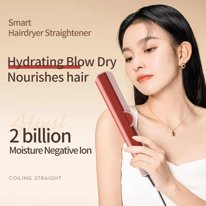 2-in-1 Hair Dryer & Straightener