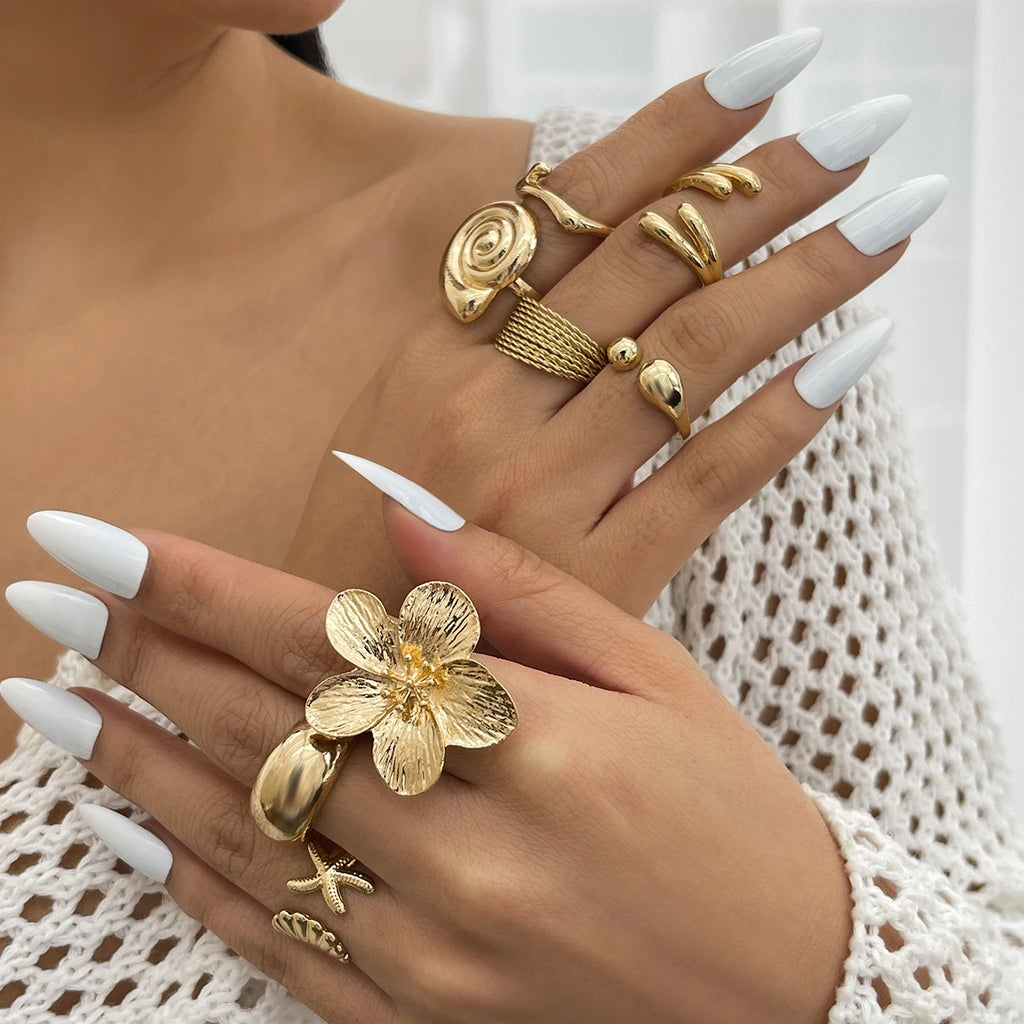 Ingemark Vintage Floral Open Ring
