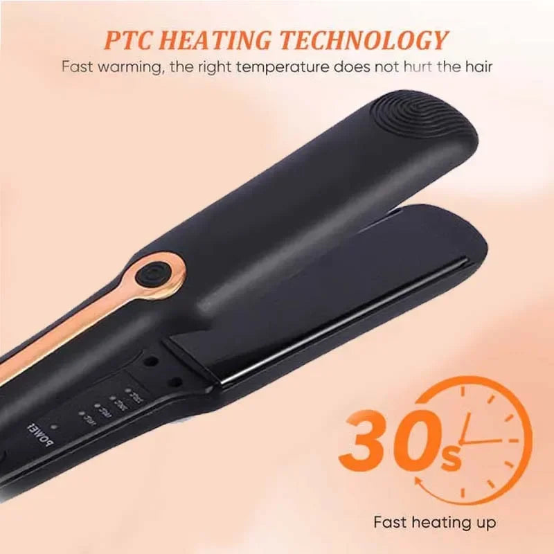 TINSOL 2-in-1 Ceramic Hair Straightener & Curler