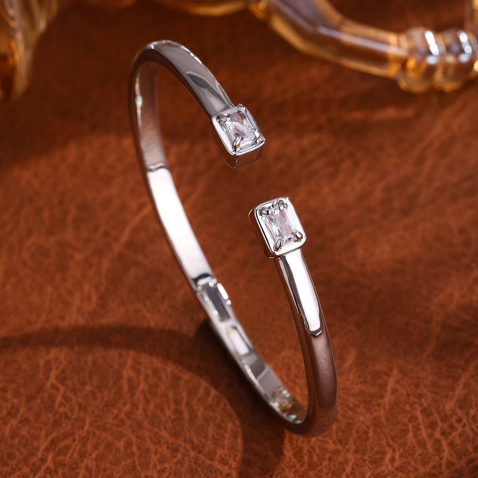 Luxury Geometric Gold Cuff Bangles Bracelet