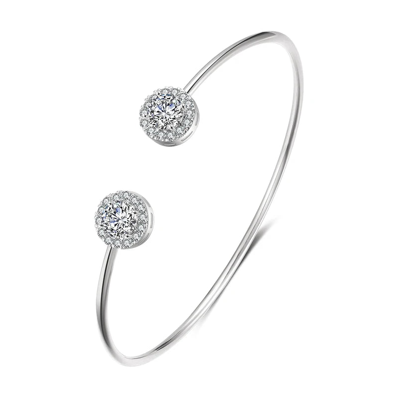 Luxury Geometric Gold Cuff Bangles Bracelet