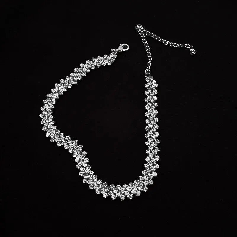 Luxury Full Rhinestone Choker Necklace