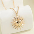 1PCS Rectangular Pendant Necklace – Sunflower