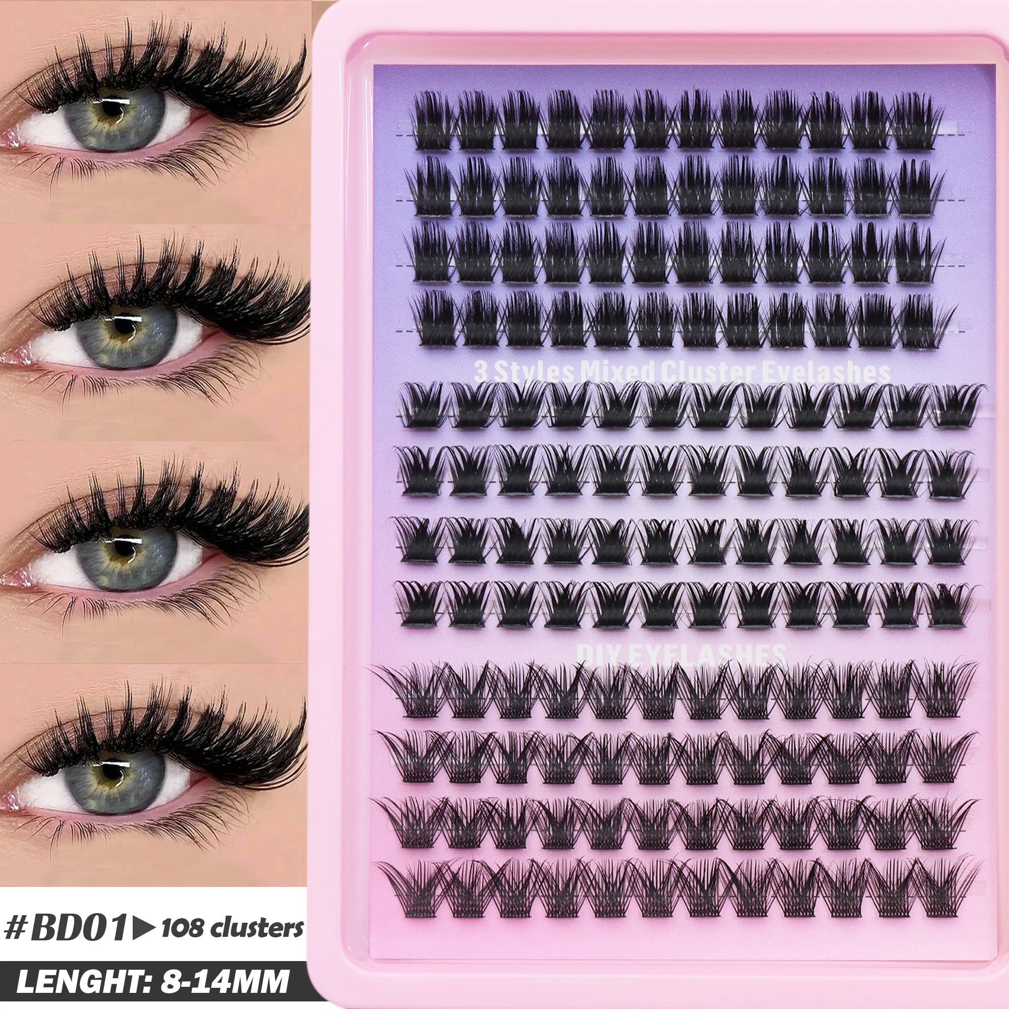 Fluffy Oblique Lash Extensions