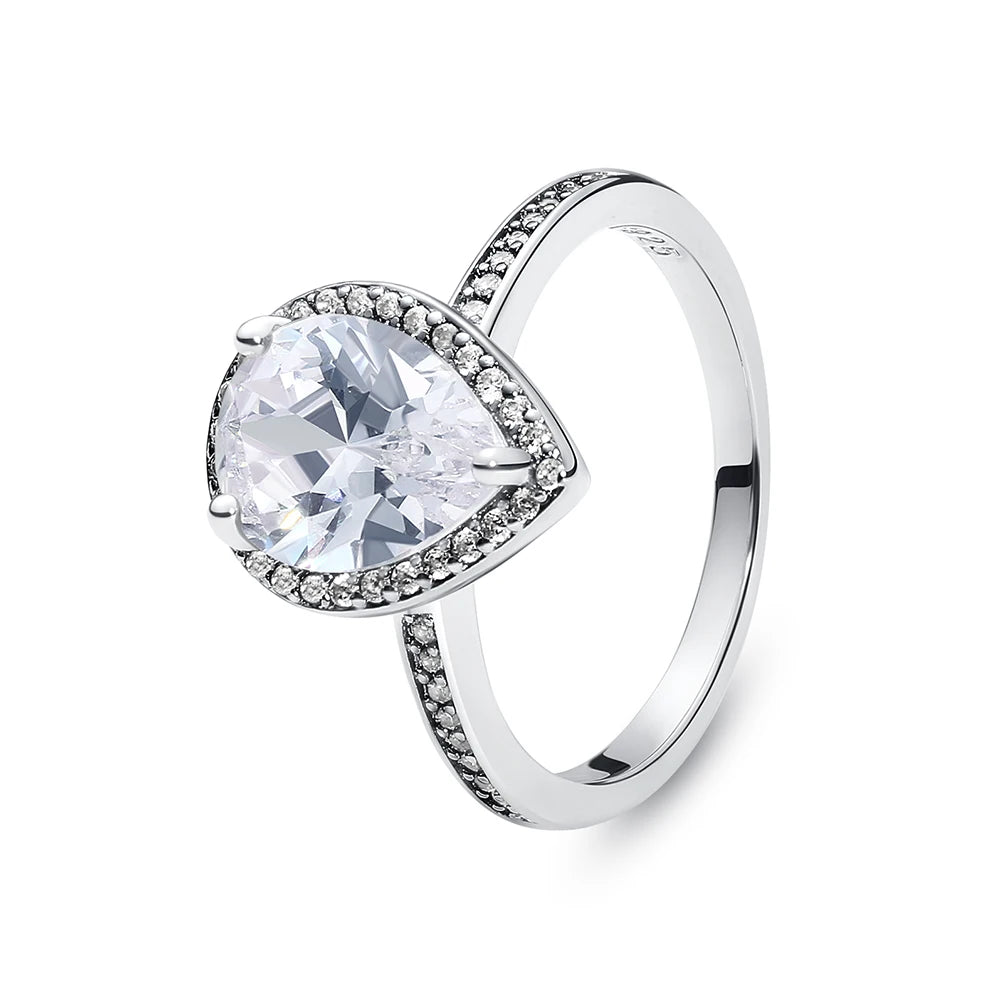 925 Sterling Silver Crown Heart Ring