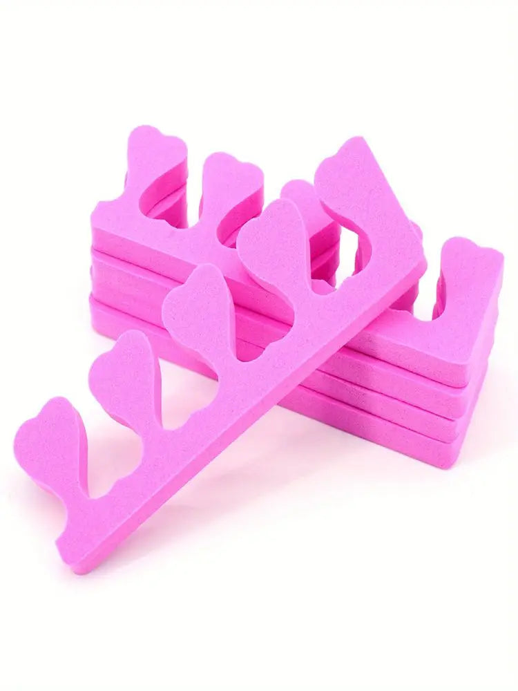 2/10/20/50/100PCS Pink Nail Art Toe Separators
