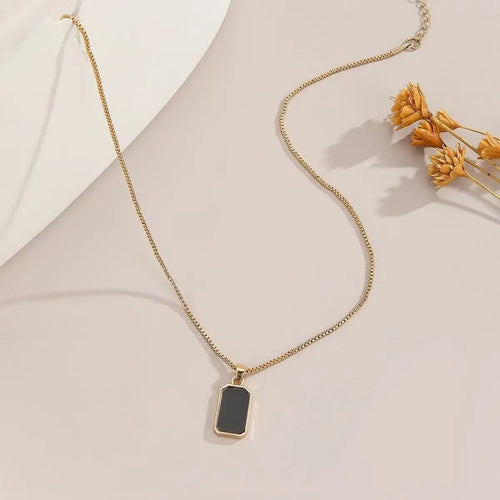1PCS Rectangular Pendant Necklace – Sunflower