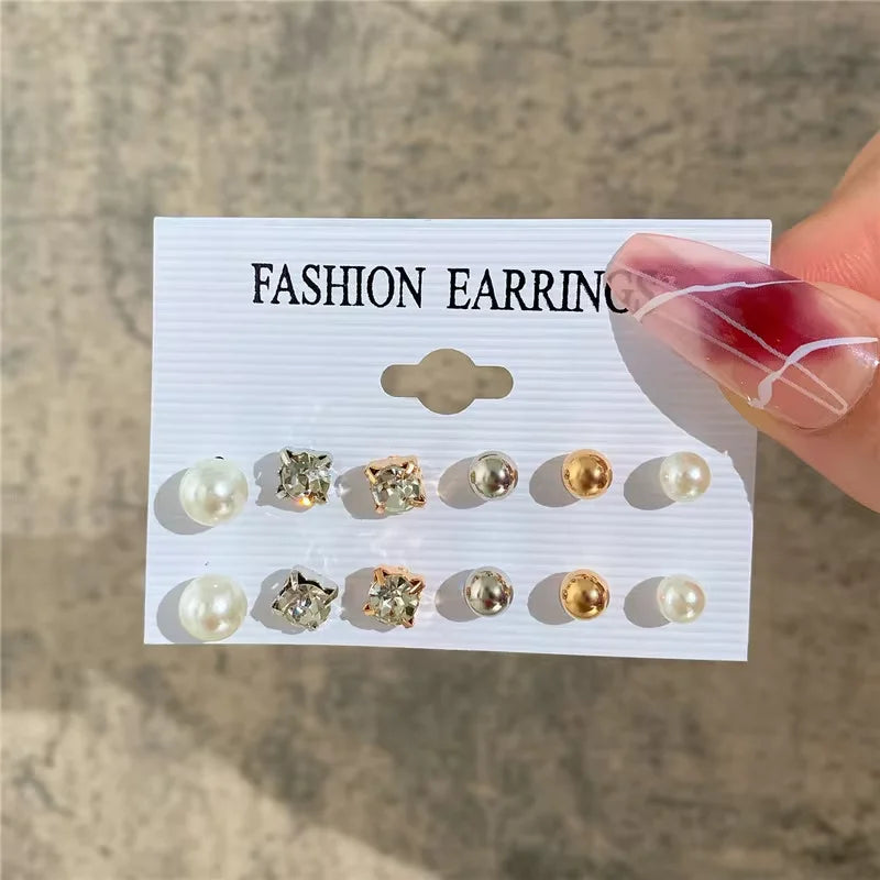 Geometric Hoop Earrings Set