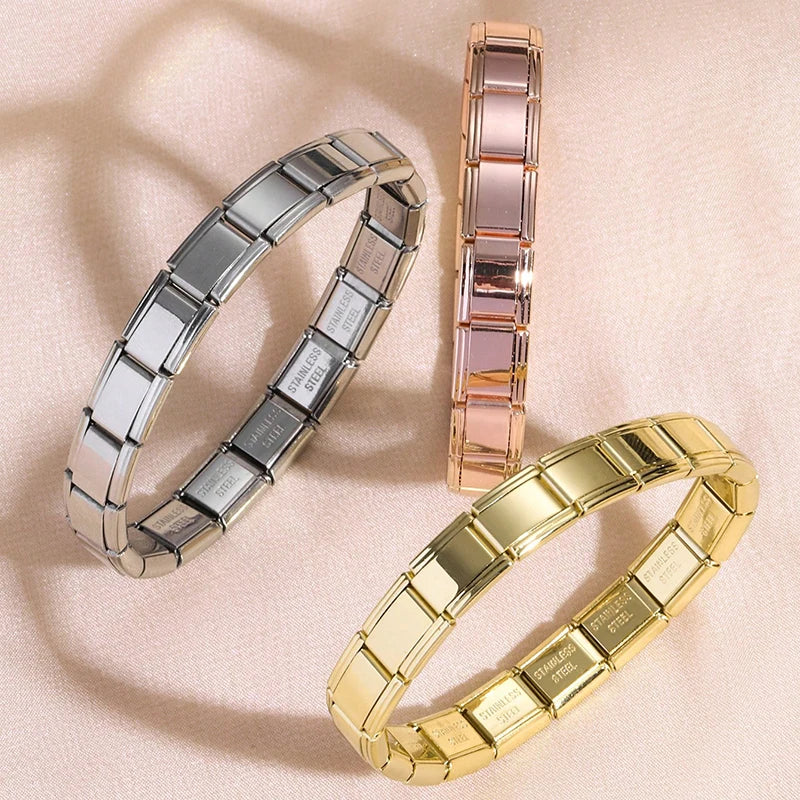 Italian Charm Stainless Steel Bracelet