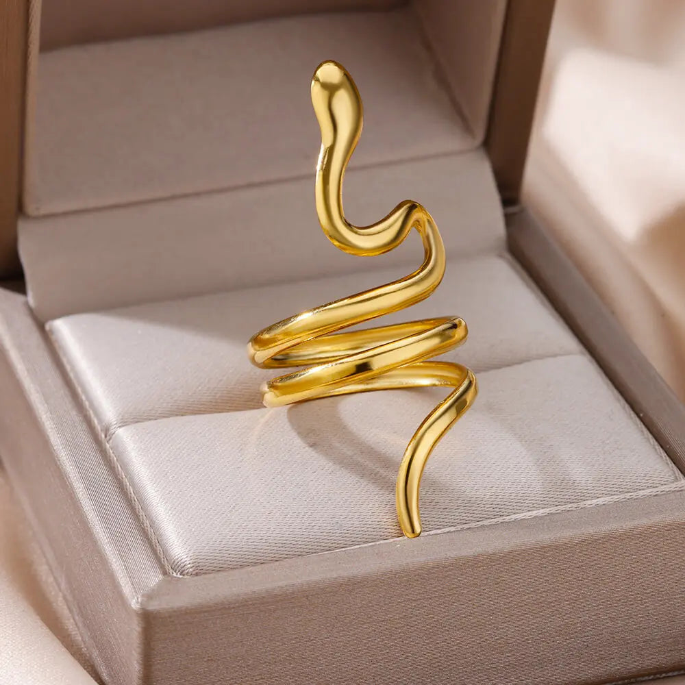 Luxury 316L Gold Stainless Steel Ring