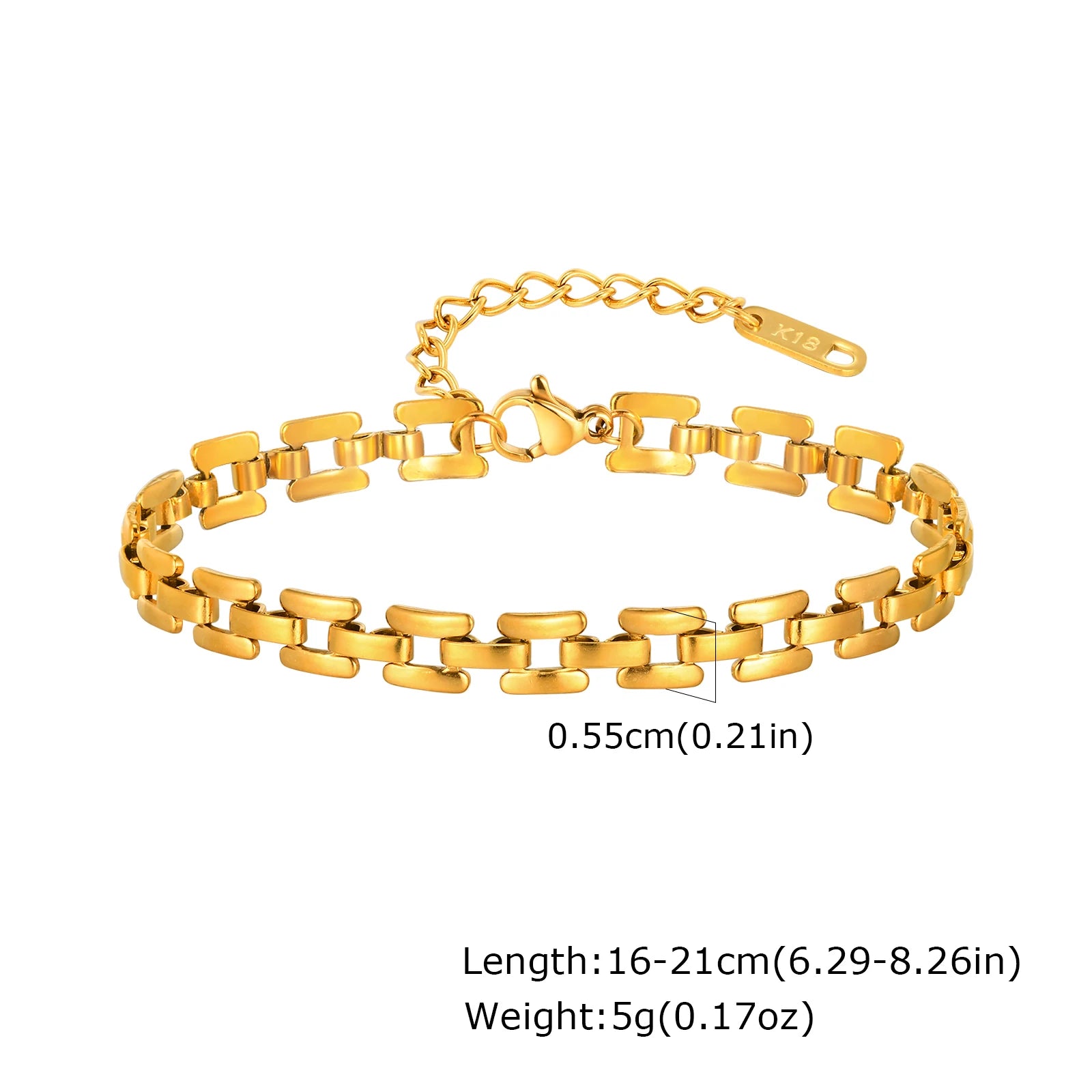Chunky Stainless Steel Link Chain Bracelet