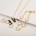 Stainless Steel Clover Flower Bracelet