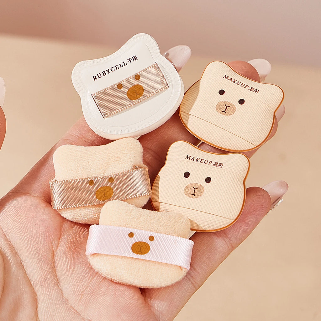 Cute Bear Puff Set