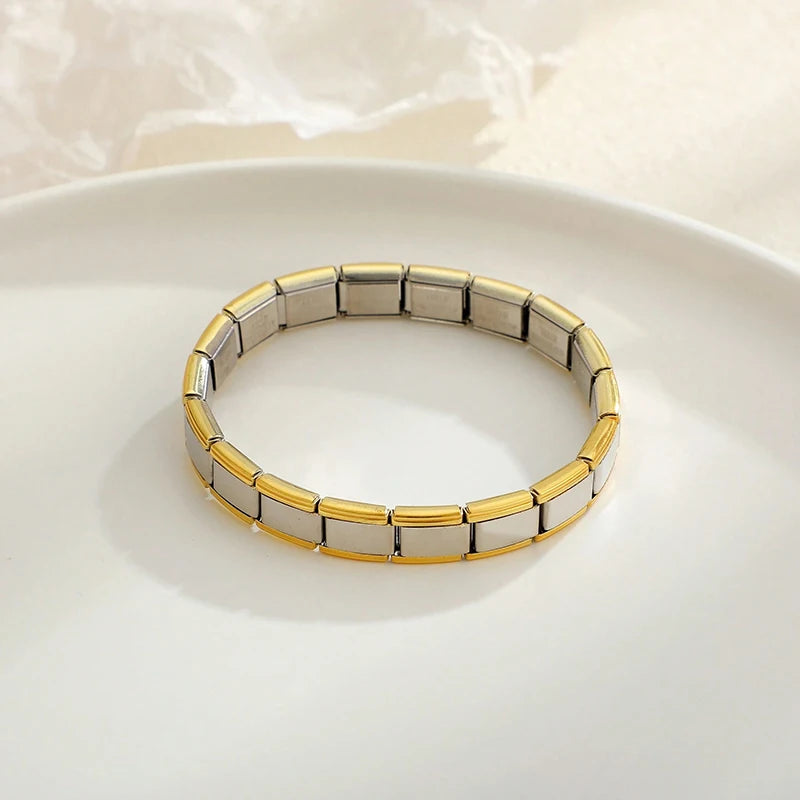 Italian Charm Stainless Steel Bracelet