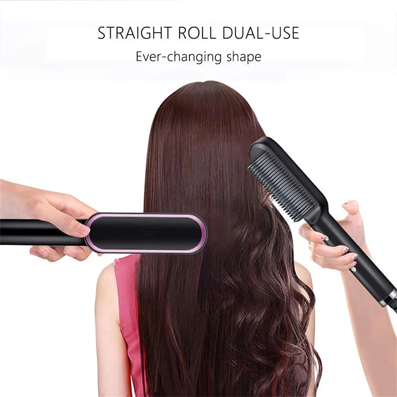 Professional PTC Fast Heating Hair Straightener Comb