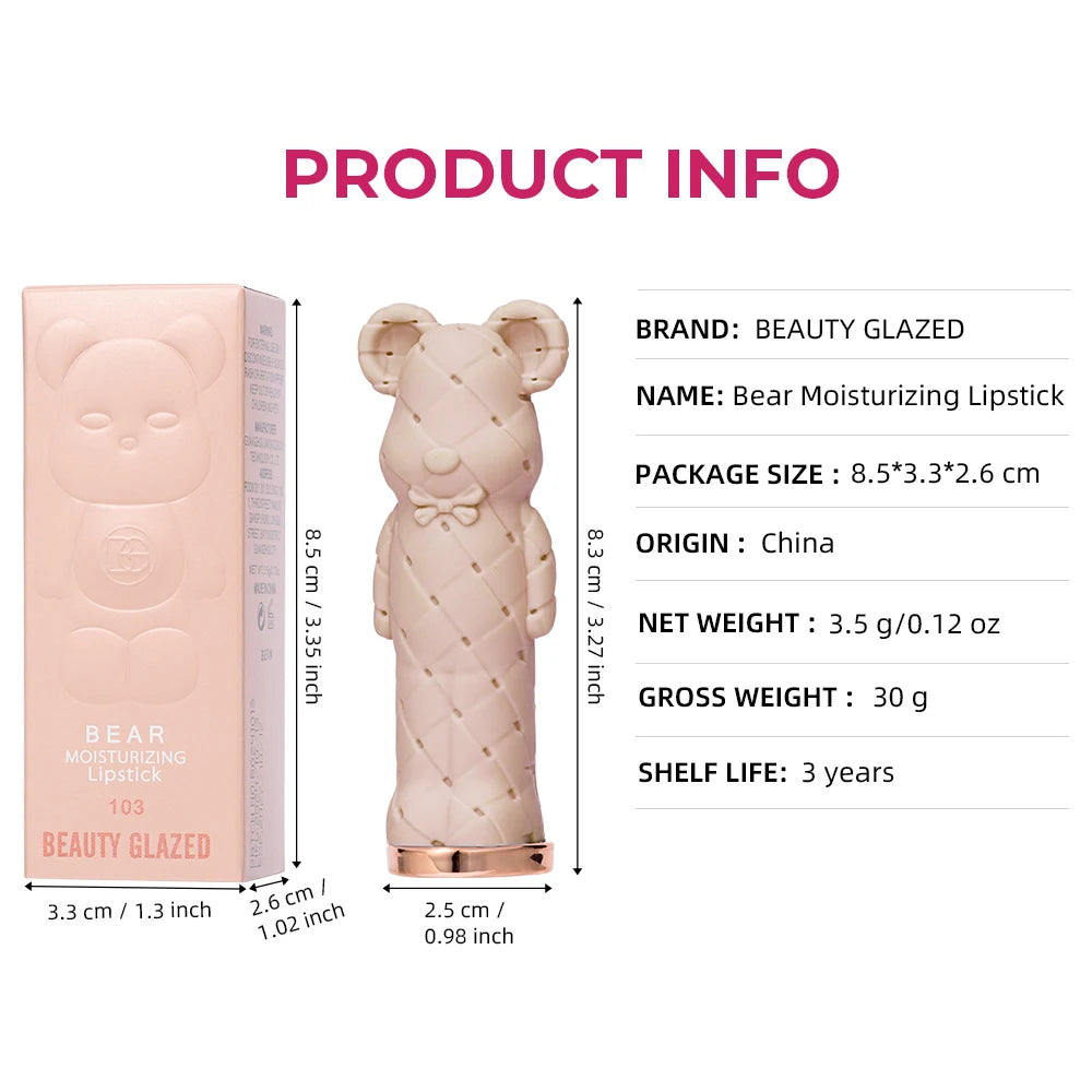 Beauty Glazed Bear Lip Glow Stick