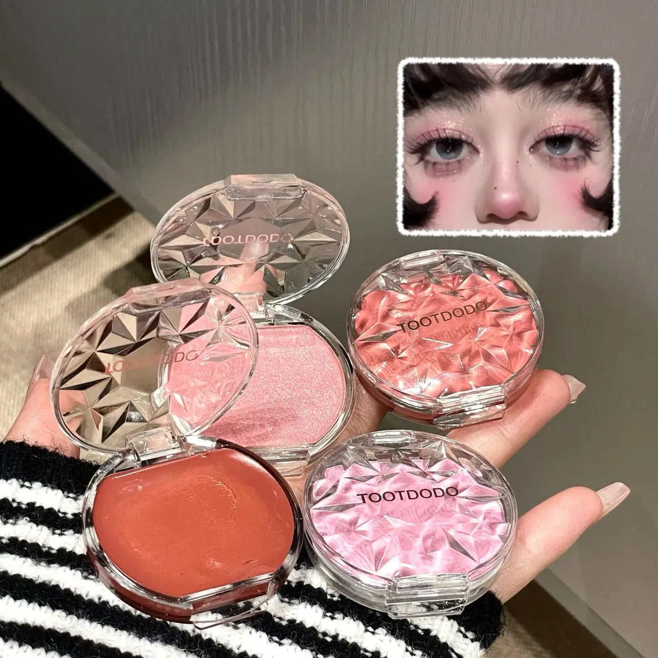 Ice Glow Peach Pink Palette