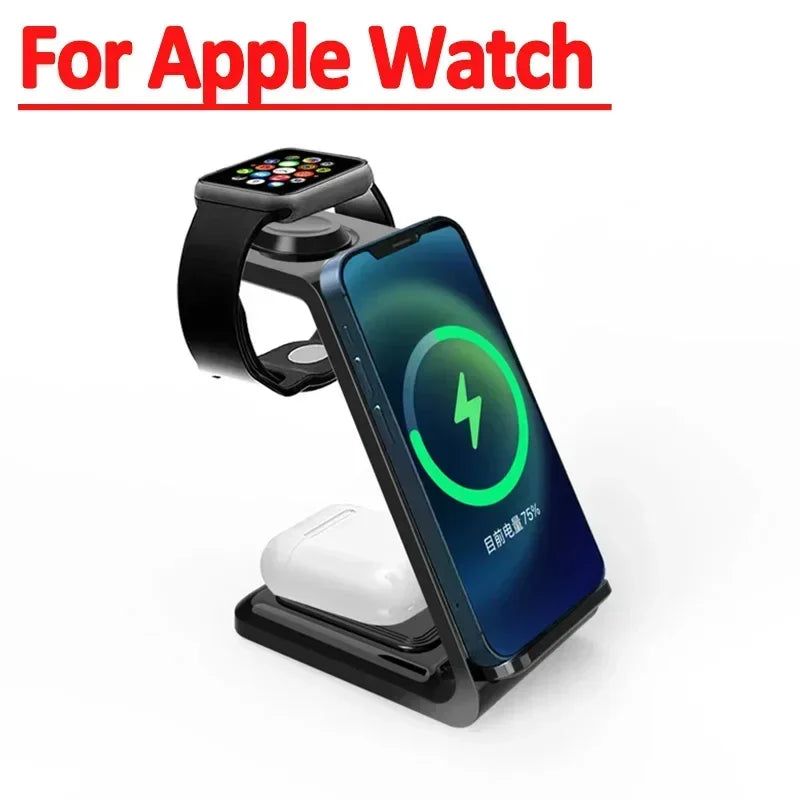 VIKEFON 3 in 1 Wireless Charger Stand